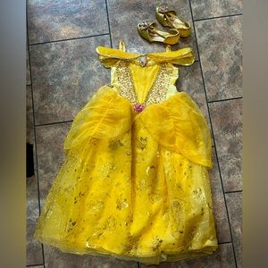 Deluxe Belle Disney costume with shoes